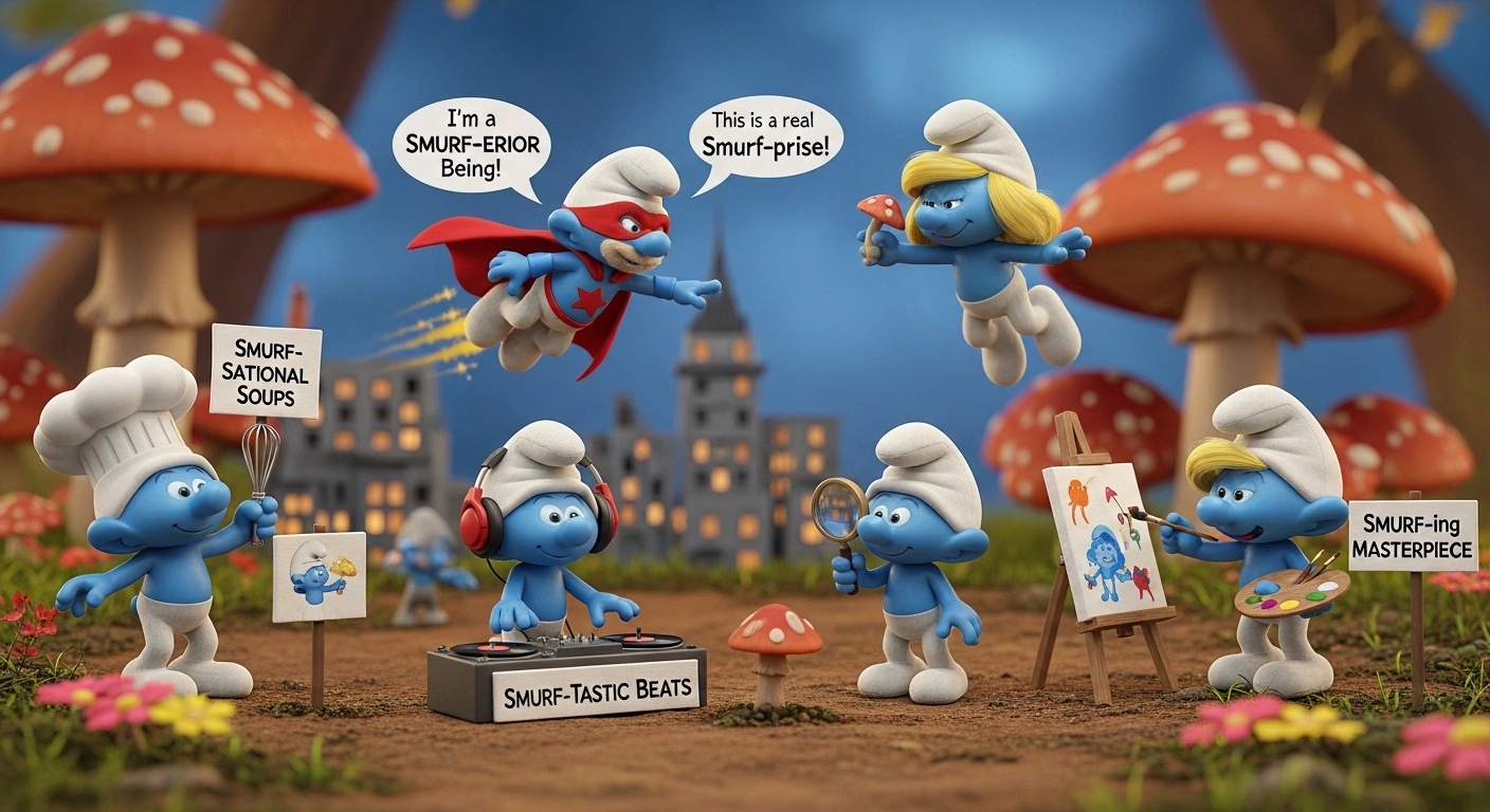 Clever Smurf Puns