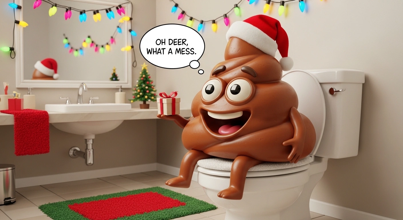Travel & Adventure Christmas Poop Puns for Road Trips