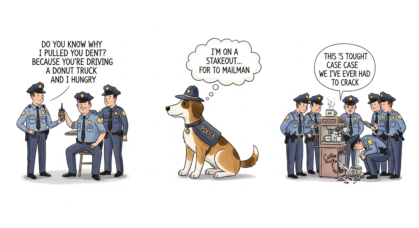 Travel & Adventure Law Enforcement Puns for Road Trips