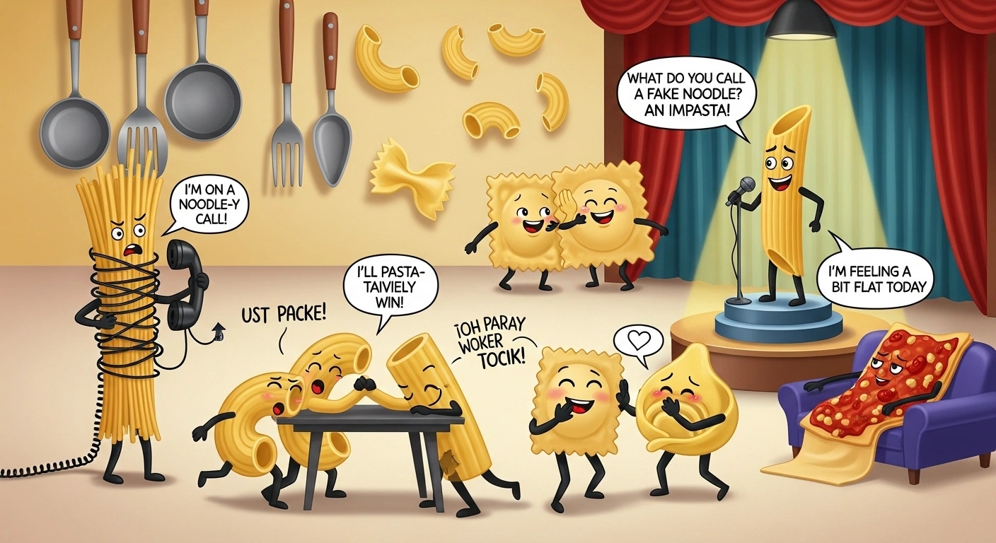 Travel & Adventure Pasta Puns for Road Trips