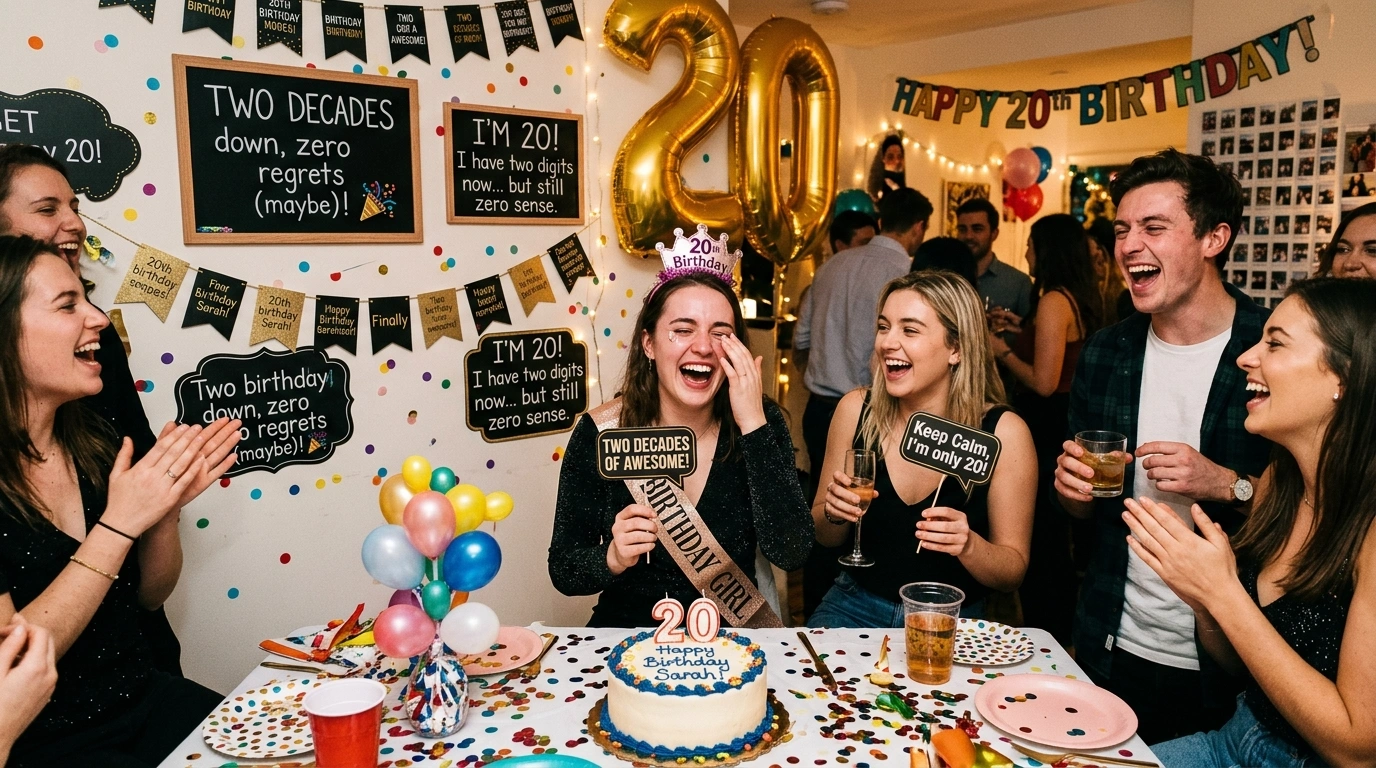 20th Birthday Puns for Instagram