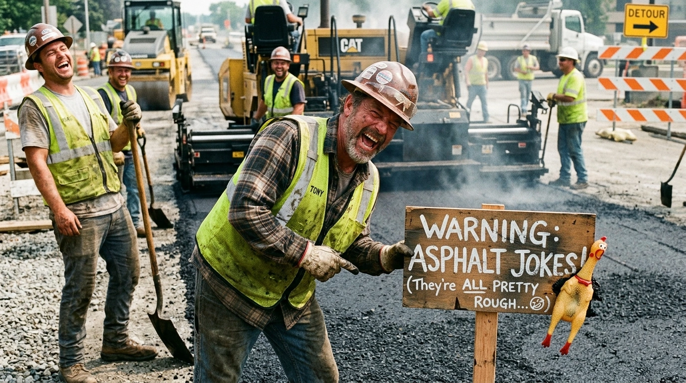 Asphalt Jokes One Liners
