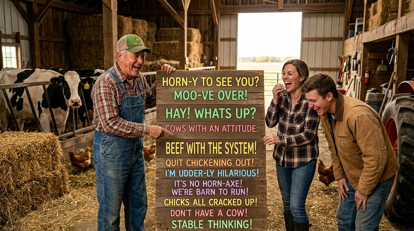 Barn Puns Captions