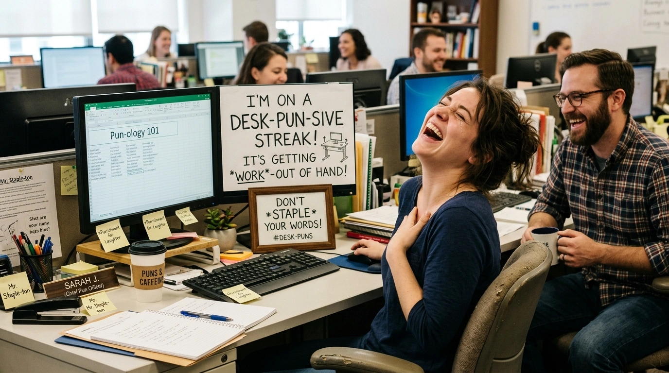 Clever desk puns