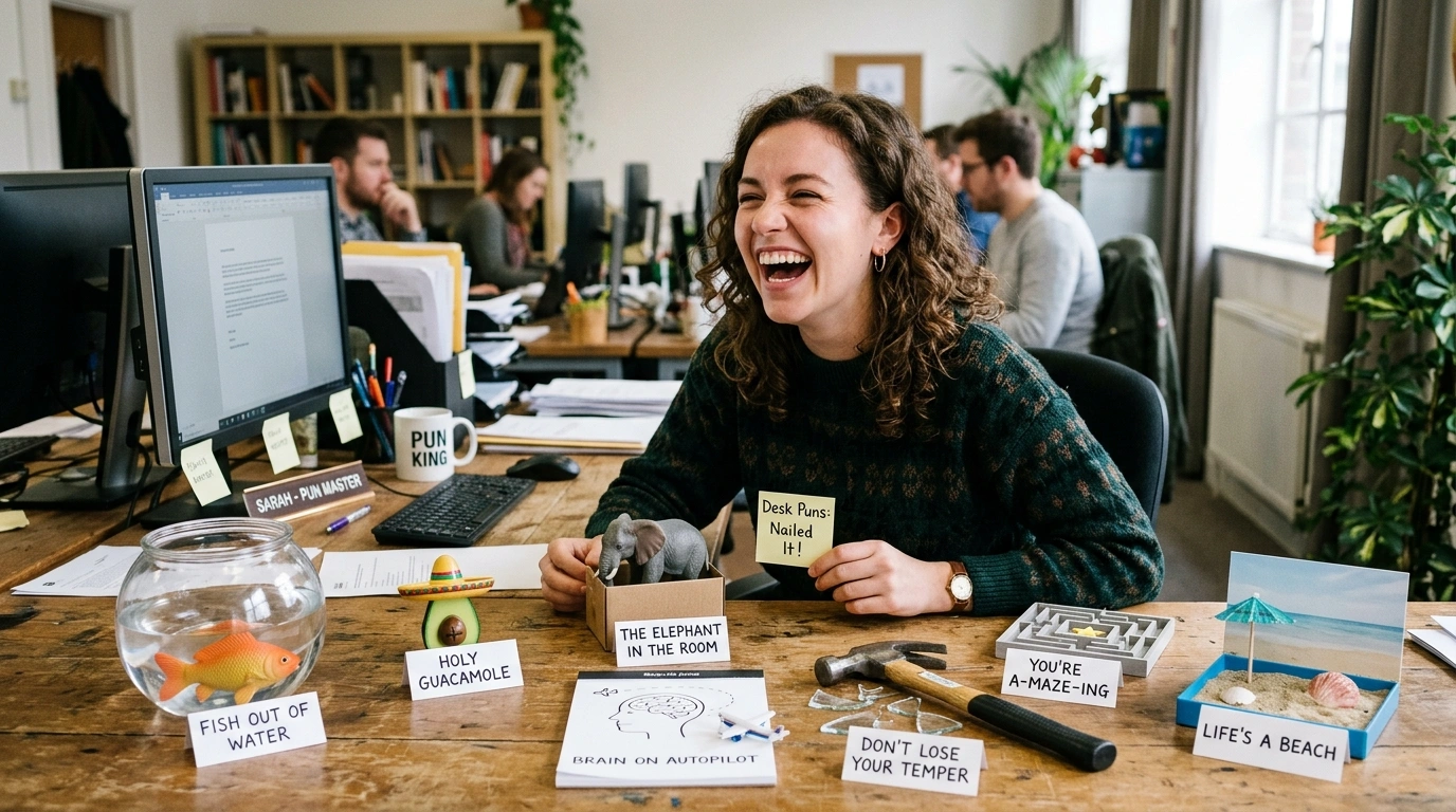 Desk puns one liners