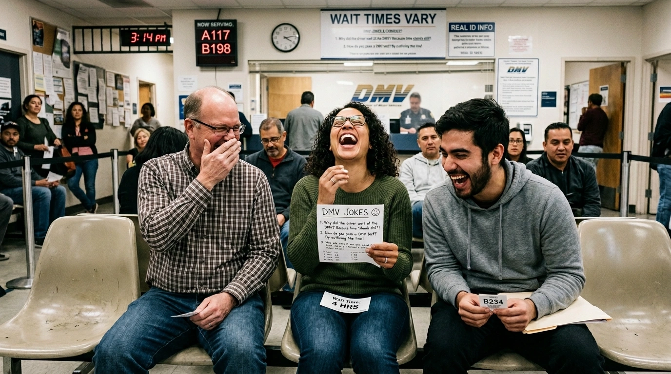 DMV Jokes One Liners