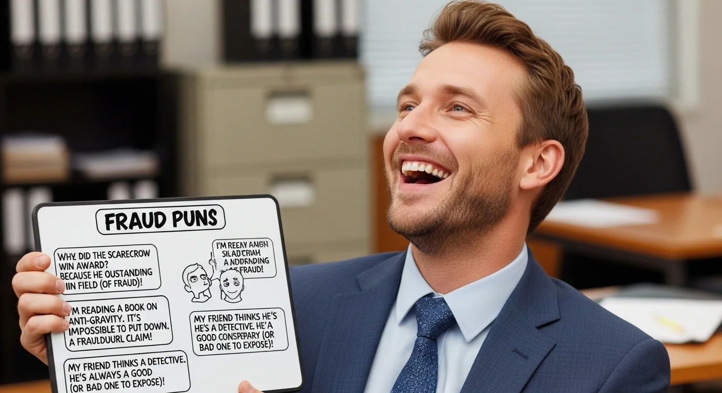 Fraud puns one liners