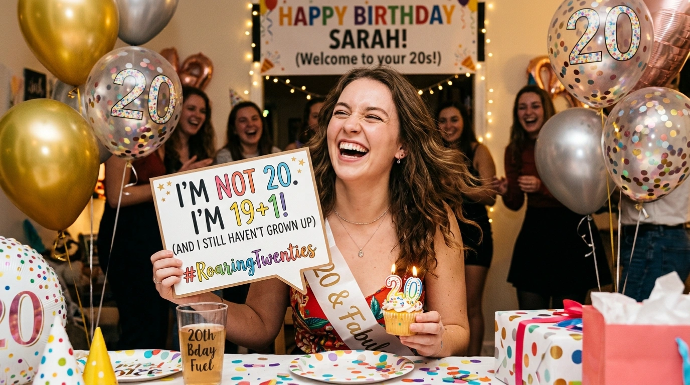 Funny 20th Birthday Puns