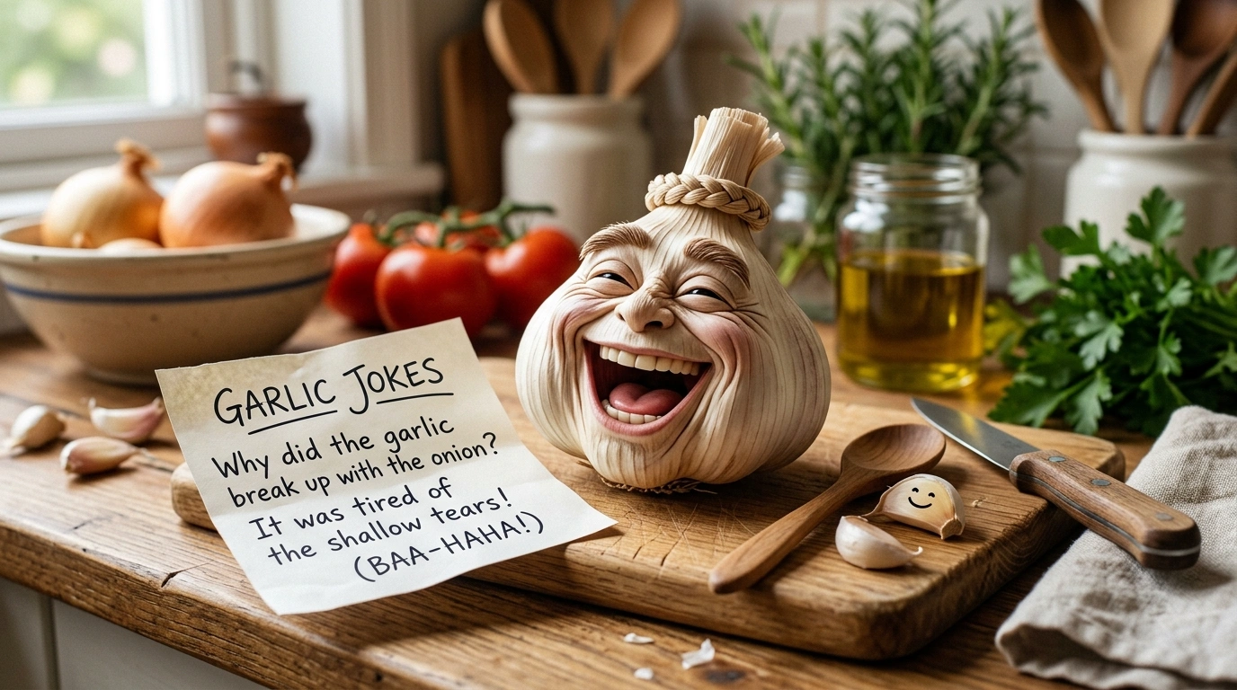 Garlic Jokes in English
