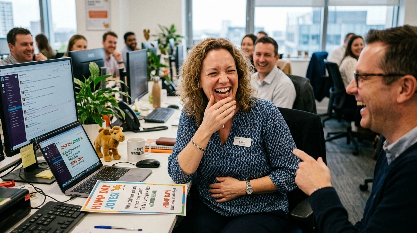 Hump day jokes one-liners for work clean