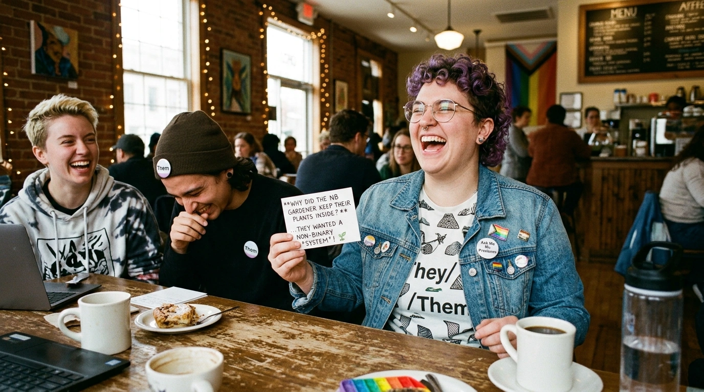 Non Binary Jokes They Them