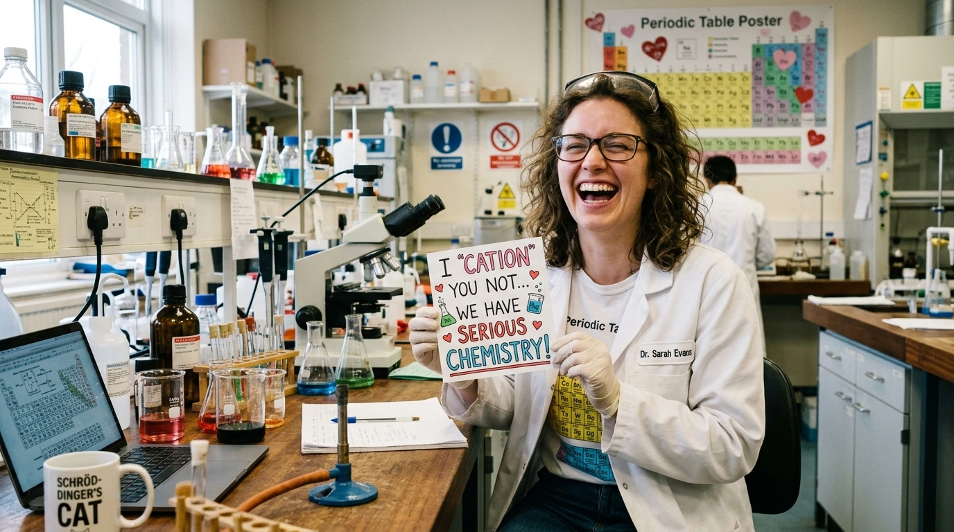 Science Valentines Day Puns for Friends