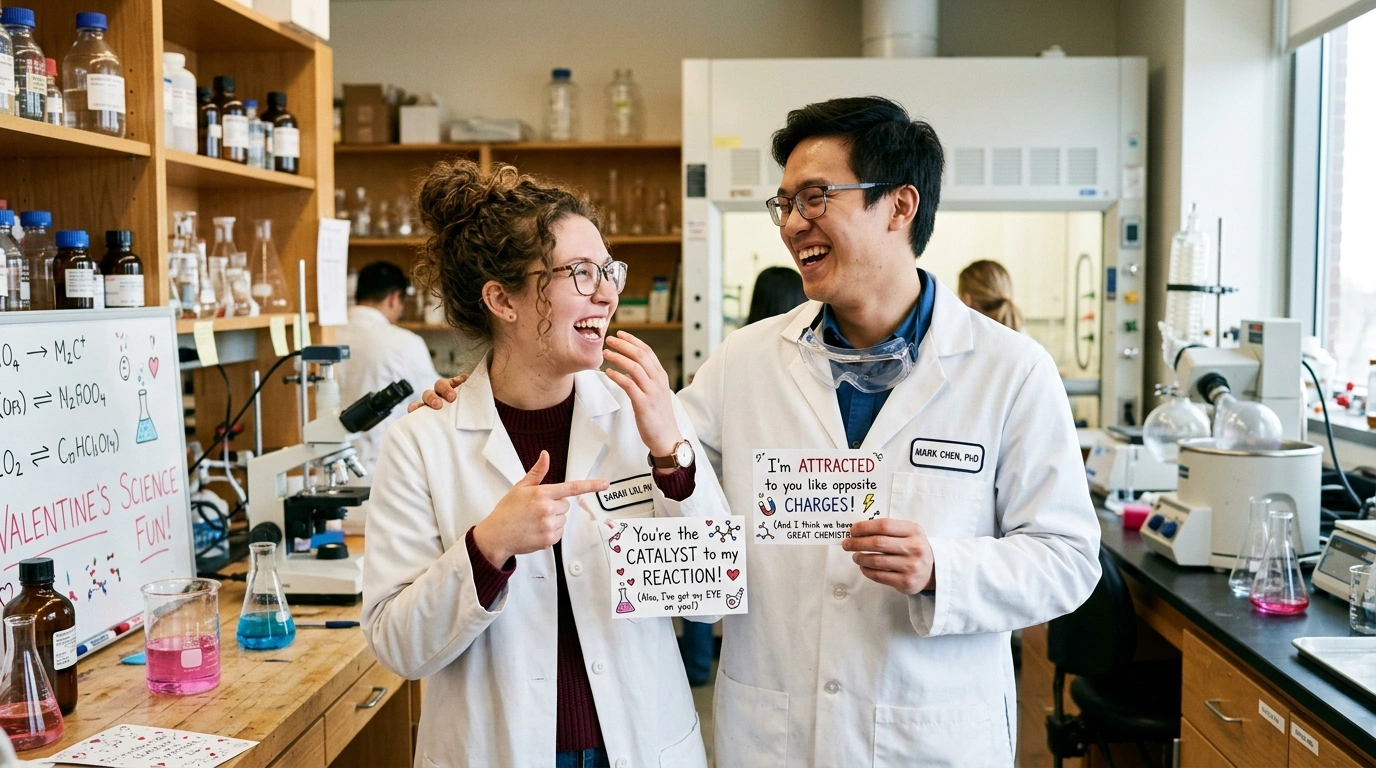 Science Valentines Day Puns One Liners