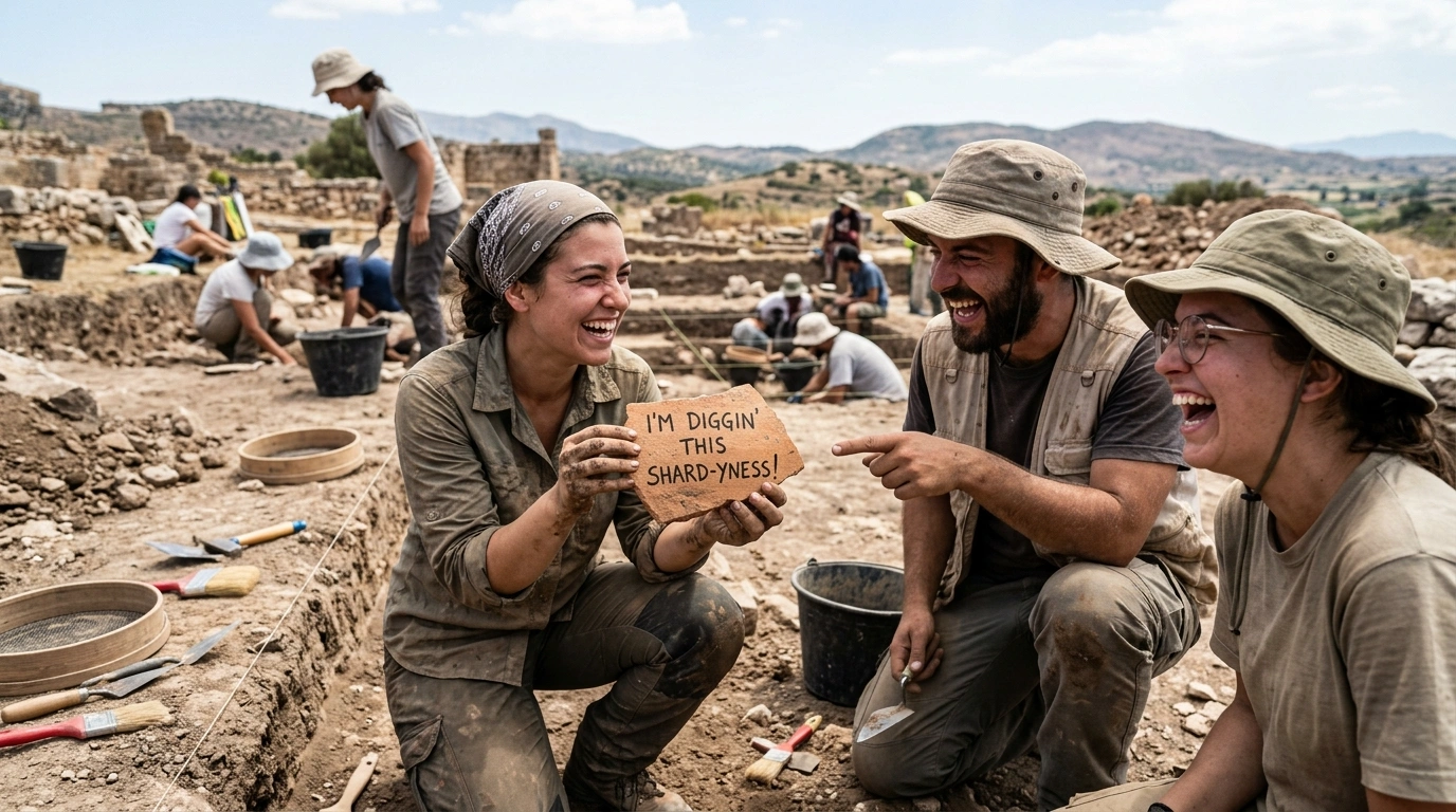 Short Archeology Puns