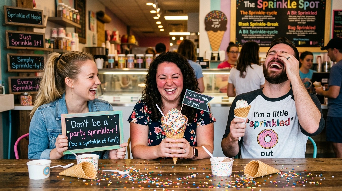 Sprinkle Puns Captions